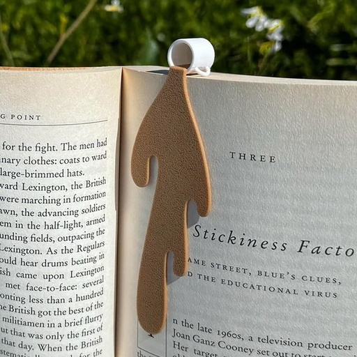 Spilled Coffee Mug Bookmark Plastic Bookmark 